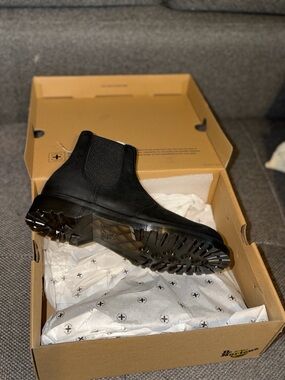 Dr. Martens Black Waxed Full Grain Chelsea Boot